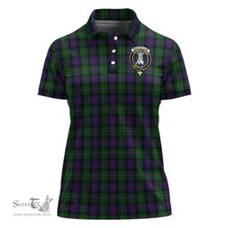 Scottish MacCallum Clan Tartan Polo Shirt with Family Crest For Women, Women's Scottish Polo Shirt Scottish Plaid Tartan Plaid - ScotsTee - scotstee.com