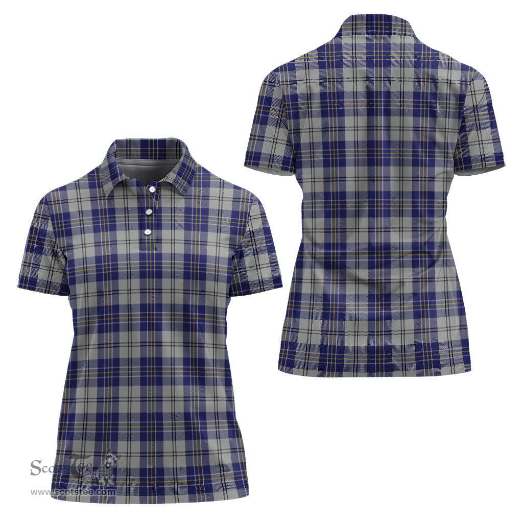 Scottish MacPherson Dress Blue Clan Tartan Polo Shirt For Women, Women's Scottish Polo Shirt Scottish Plaid Tartan Plaid - ScotsTee - scotstee.com