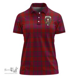Scottish MacNab Old Clan Tartan Polo Shirt with Family Crest For Women, Women's Scottish Polo Shirt Scottish Plaid Tartan Plaid - ScotsTee - scotstee.com
