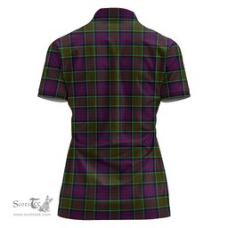 Scottish MacDonald of Clan Ranald Modern Clan Tartan Polo Shirt with Family Crest For Women, Women's Scottish Polo Shirt Scottish Plaid Tartan Plaid - ScotsTee - scotstee.com