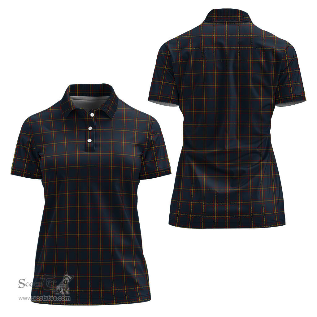 Scottish MacLaine of Lochbuie Hunting Clan Tartan Polo Shirt For Women, Women's Scottish Polo Shirt Scottish Plaid Tartan Plaid - ScotsTee - scotstee.com