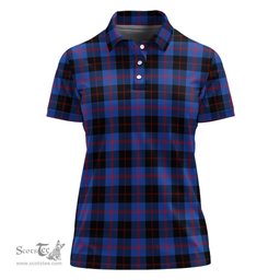 Scottish Maule Clan Tartan Polo Shirt For Women, Women's Scottish Polo Shirt Scottish Plaid Tartan Plaid - ScotsTee - scotstee.com