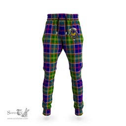 Scottish Arnott Clan Family Crest Tartan Joggers Pants