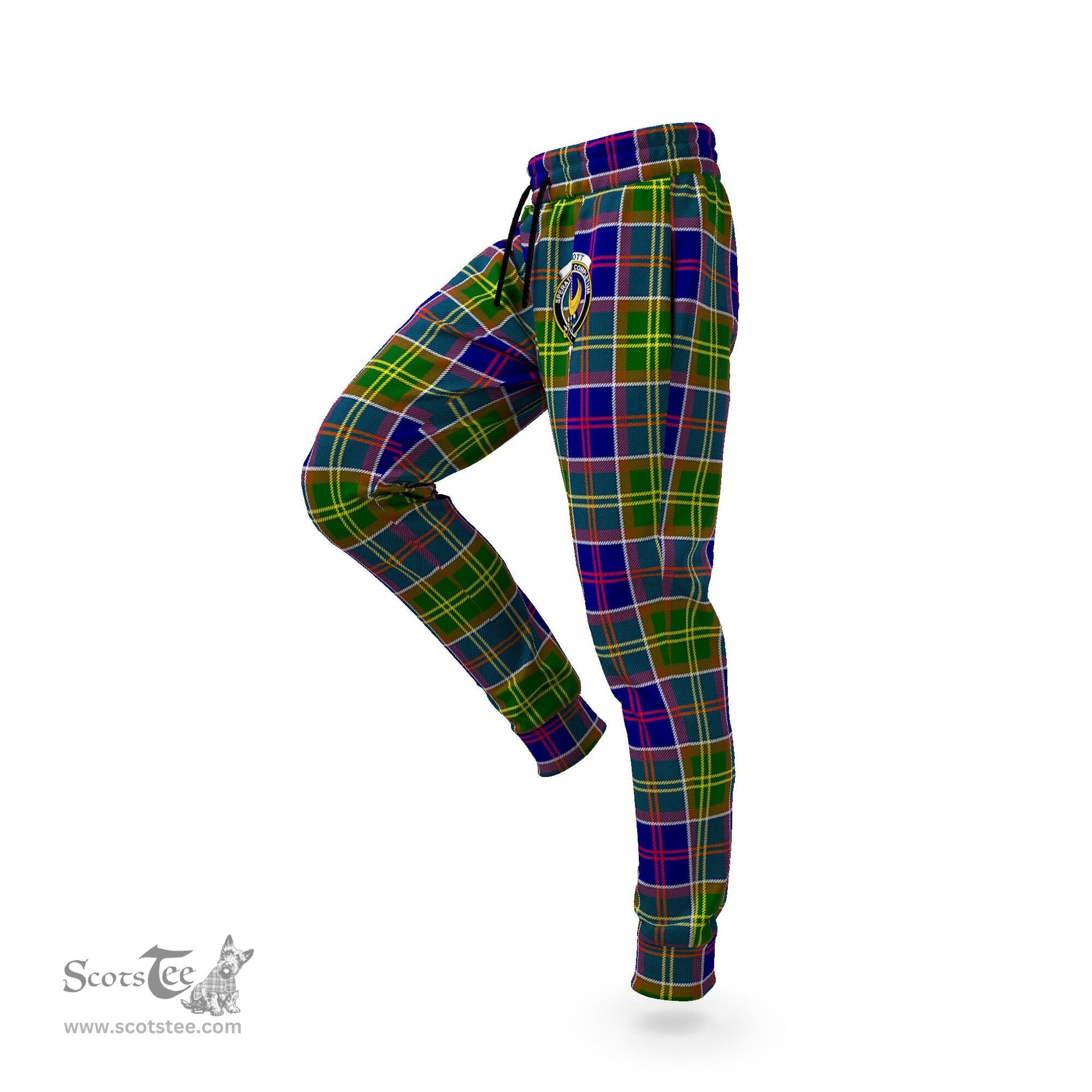 Scottish Arnott Clan Family Crest Tartan Joggers Pants