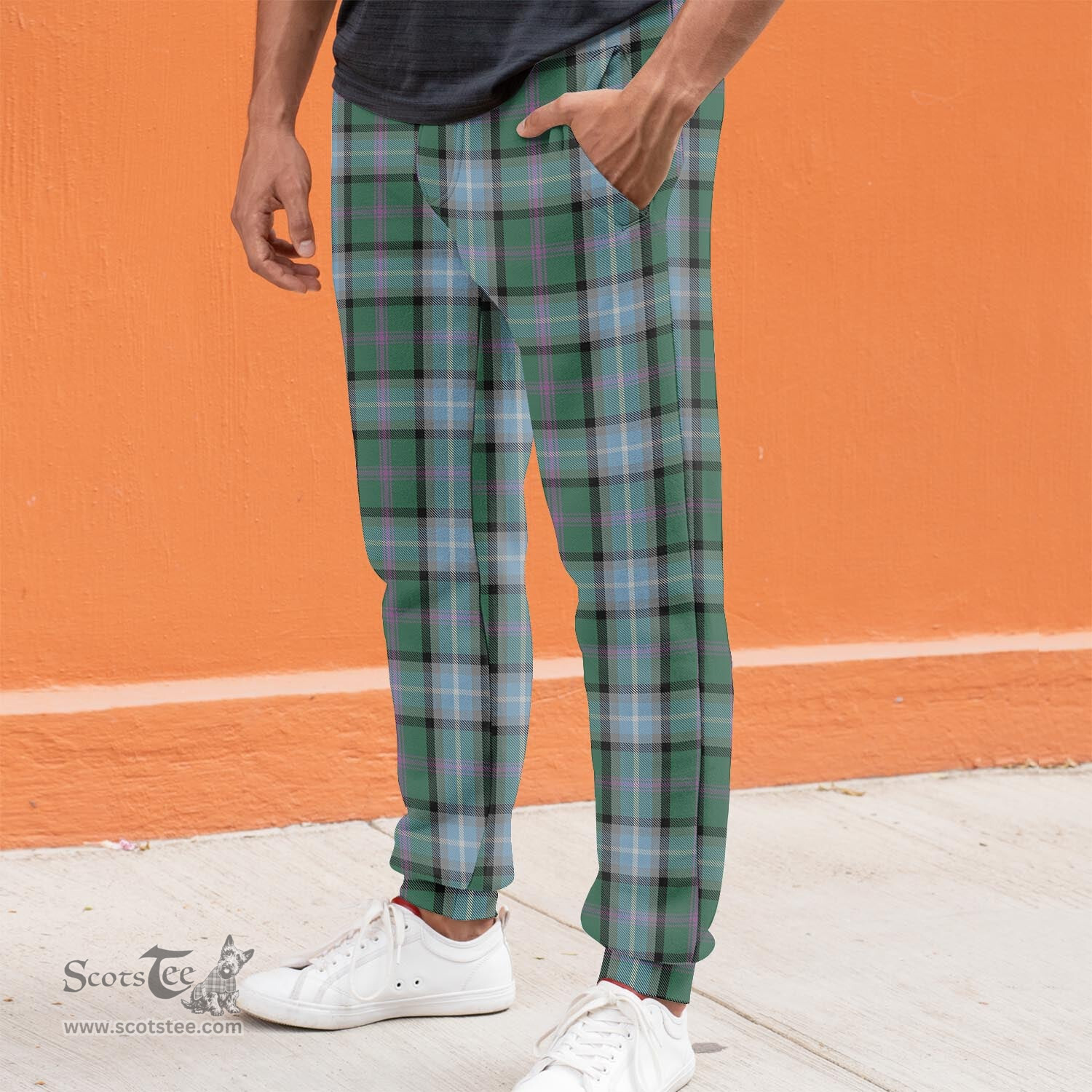 Scottish Alexander of Menstry Hunting Clan Tartan Joggers Pants