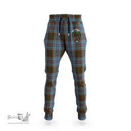 Scottish Anderson Clan Family Crest Tartan Joggers Pants