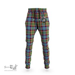 Scottish Aikenhead Clan Family Crest Tartan Joggers Pants