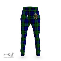 Scottish Bannatyne Clan Family Crest Tartan Joggers Pants