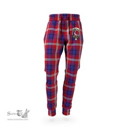 Scottish Ainslie Clan Family Crest Tartan Joggers Pants