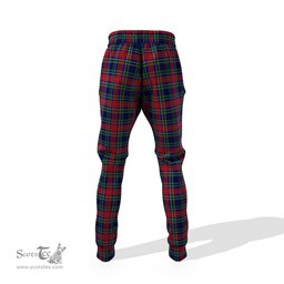 Scottish Allison Red Clan Family Crest Tartan Joggers Pants
