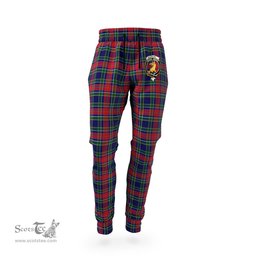 Scottish Allison Red Clan Family Crest Tartan Joggers Pants