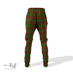 Scottish Bruce Hunting Clan Family Crest Tartan Joggers Pants