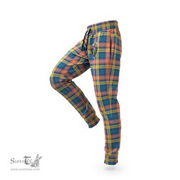 Scottish Buchanan Ancient Clan Family Crest Tartan Joggers Pants