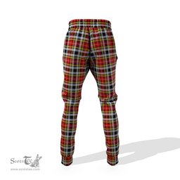 Scottish Buchanan Old Dress Clan Family Crest Tartan Joggers Pants