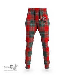 Scottish Cheyne Clan Family Crest Tartan Joggers Pants