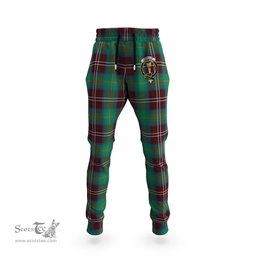 Scottish Chisholm Hunting Ancient Clan Family Crest Tartan Joggers Pants