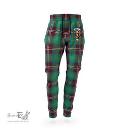 Scottish Chisholm Hunting Ancient Clan Family Crest Tartan Joggers Pants