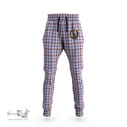 Scottish Boswell Clan Family Crest Tartan Joggers Pants