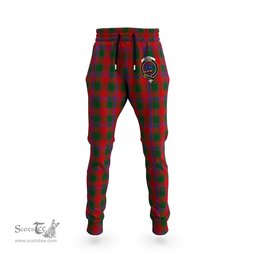 Scottish Bruce Old Clan Family Crest Tartan Joggers Pants