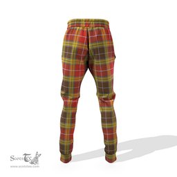 Scottish Buchanan Old Set Weathered Clan Family Crest Tartan Joggers Pants