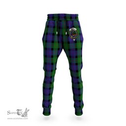 Scottish Blair Clan Family Crest Tartan Joggers Pants