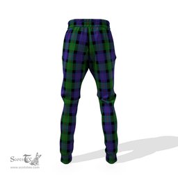 Scottish Blair Clan Family Crest Tartan Joggers Pants
