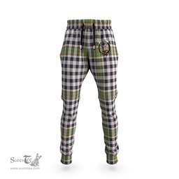 Scottish Burns Check Clan Family Crest Tartan Joggers Pants