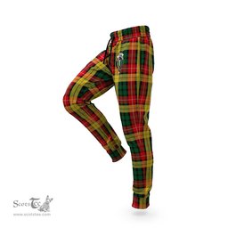 Scottish Buchanan Clan Family Crest Tartan Joggers Pants