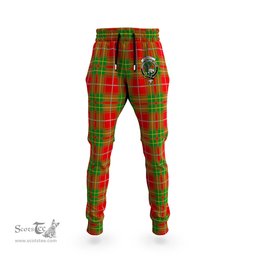 Scottish Burnett Ancient Clan Family Crest Tartan Joggers Pants