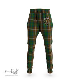 Scottish Chisholm Hunting Clan Family Crest Tartan Joggers Pants