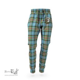 Scottish Brisbane modern Clan Family Crest Tartan Joggers Pants