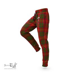 Scottish Burns Clan Family Crest Tartan Joggers Pants