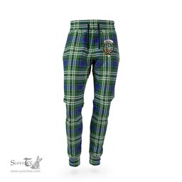 Scottish Blyth Clan Family Crest Tartan Joggers Pants