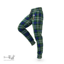 Scottish Blyth Clan Family Crest Tartan Joggers Pants