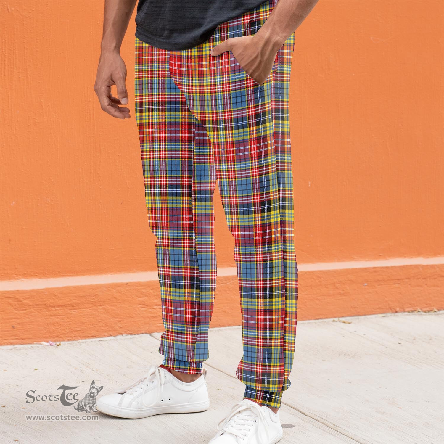 Scottish Drummond of Strathallan Modern Clan Tartan Joggers Pants
