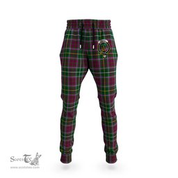 Scottish Crosbie Clan Family Crest Tartan Joggers Pants