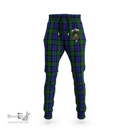 Scottish Dundas Clan Family Crest Tartan Joggers Pants