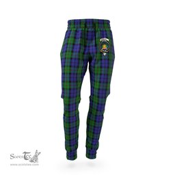 Scottish Dundas Clan Family Crest Tartan Joggers Pants