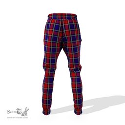Scottish Clark Red Clan Family Crest Tartan Joggers Pants
