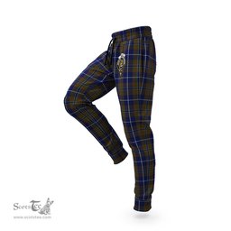 Scottish Douglas Brown Clan Family Crest Tartan Joggers Pants