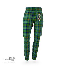 Scottish Cranstoun Clan Family Crest Tartan Joggers Pants
