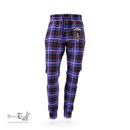 Scottish Dunlop Modern Clan Family Crest Tartan Joggers Pants