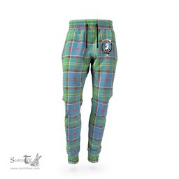 Scottish Colville Clan Family Crest Tartan Joggers Pants