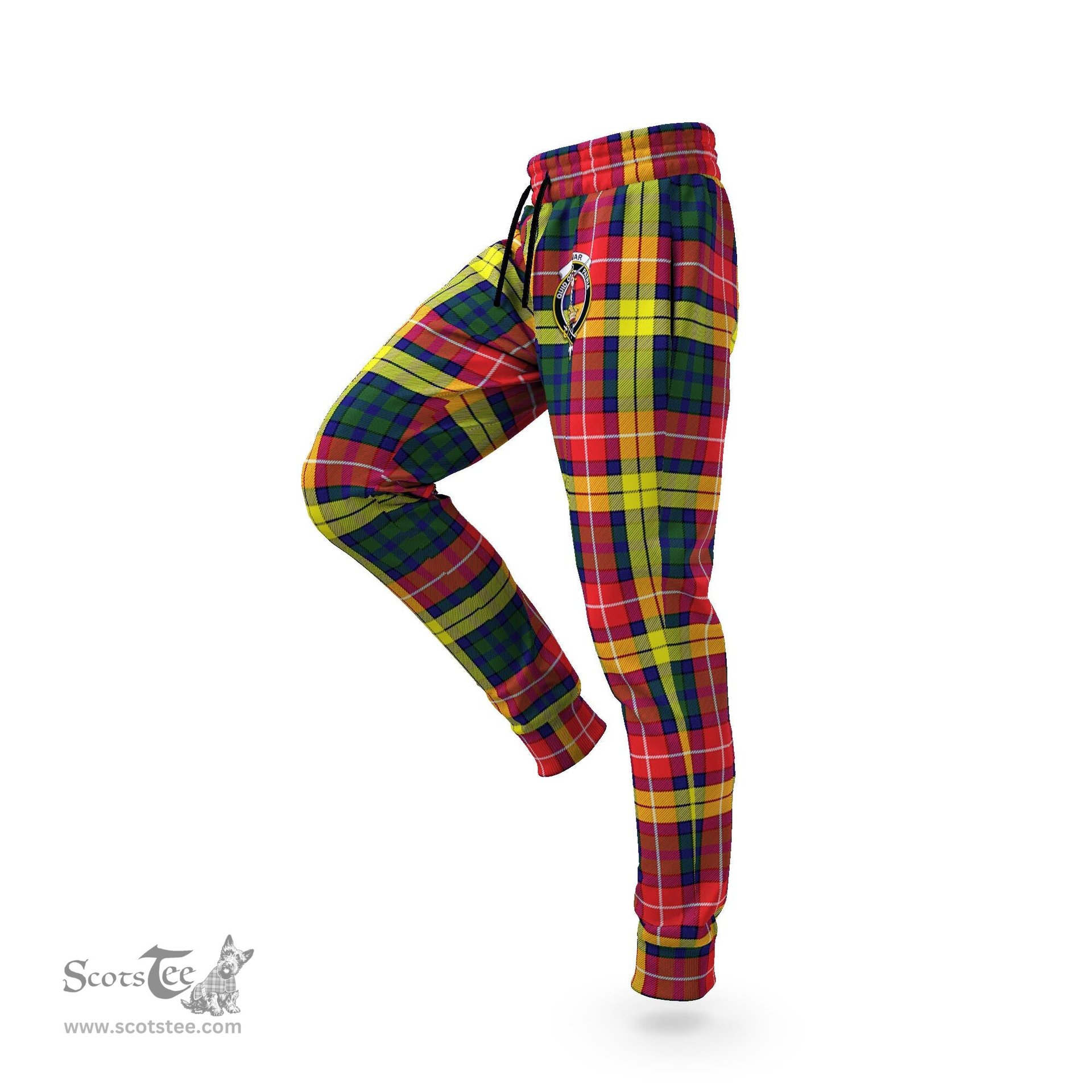Scottish Dewar Clan Family Crest Tartan Joggers Pants
