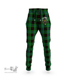 Scottish Douglas Black Clan Family Crest Tartan Joggers Pants