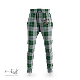 Scottish Erskine Green Clan Family Crest Tartan Joggers Pants