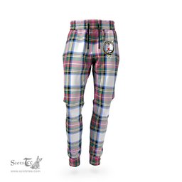 Scottish Dennistoun Clan Family Crest Tartan Joggers Pants