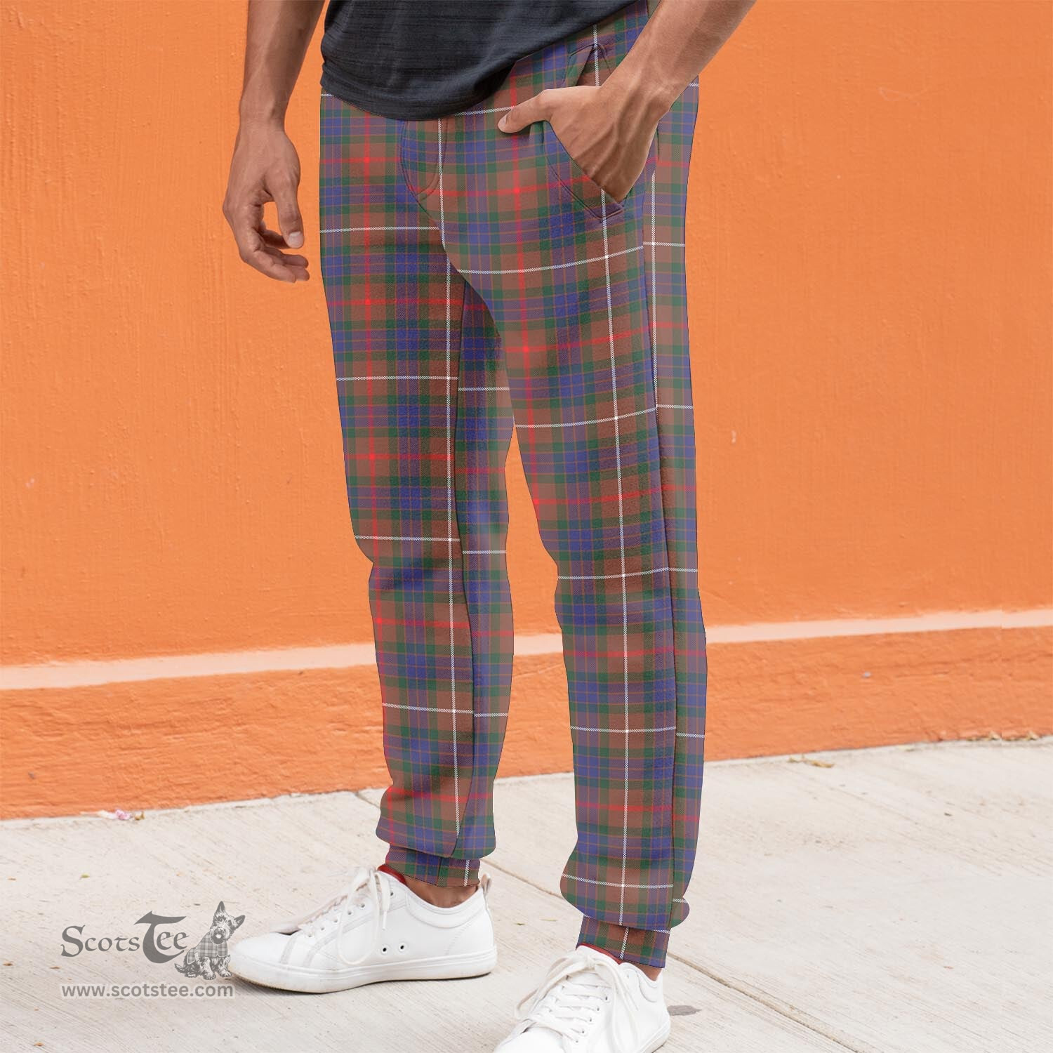 Scottish Fraser Hunting Modern Clan Tartan Joggers Pants