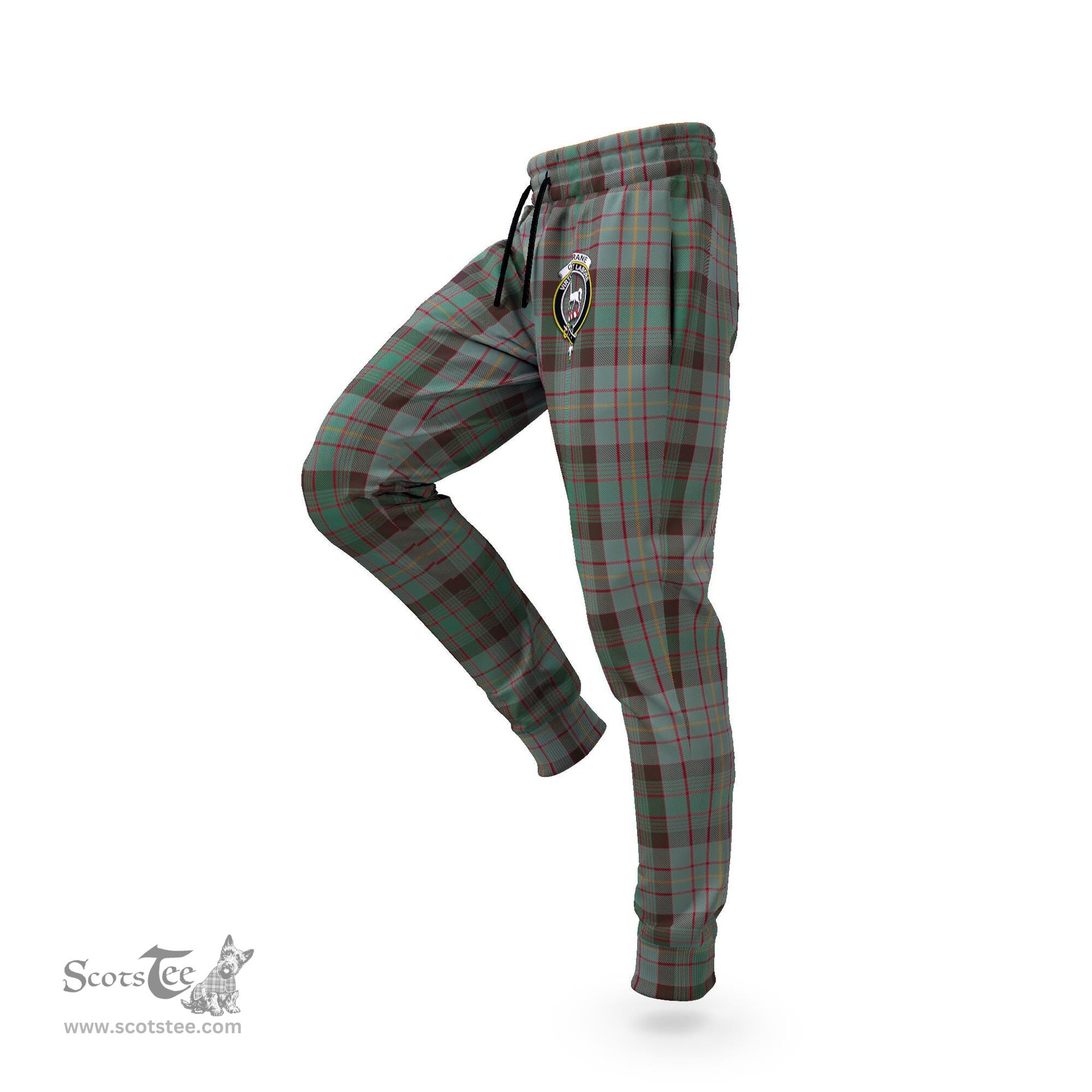 Scottish Cochrane Hunting Clan Family Crest Tartan Joggers Pants