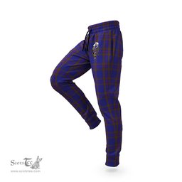 Scottish Elliot Clan Family Crest Tartan Joggers Pants
